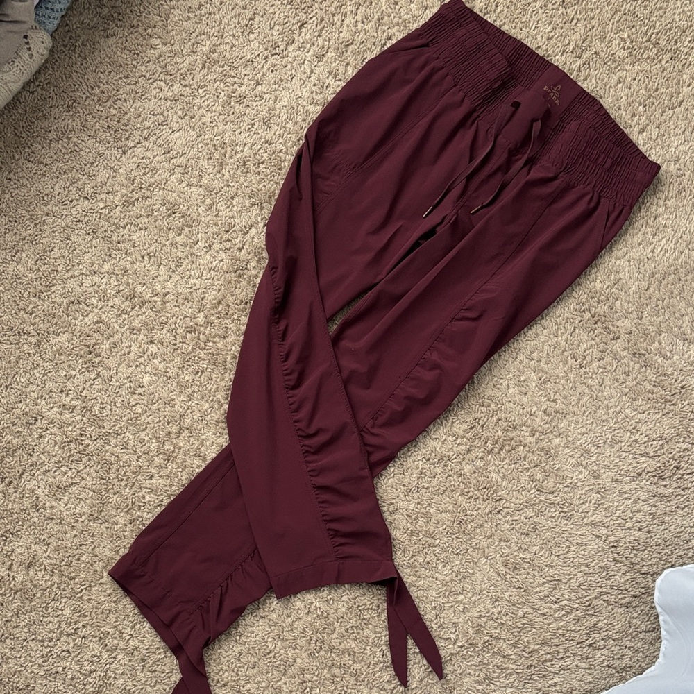 Prana Maroon Joggers
